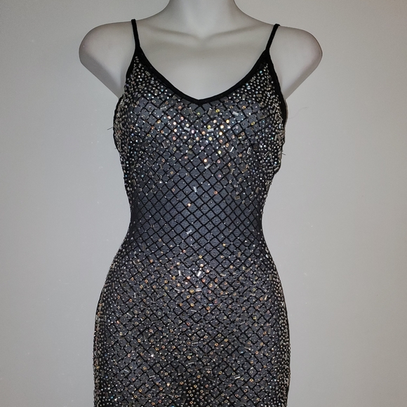 Dresses & Skirts - Sheer crystal rhinestone dress